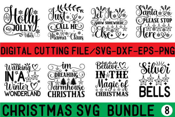 Christmas Svg Bundle Graphics for Crafts
