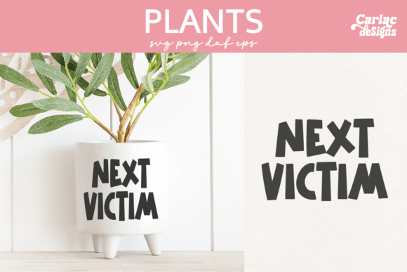 Funny Plant Pot SVG for Crafts and Graphics
