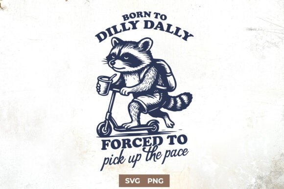 Funny Raccoon Scooter SVG PNG Design for Crafts and Graphics