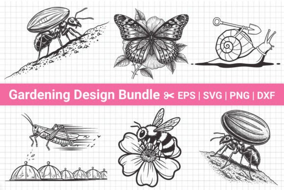 Garden Insects SVG Bundle for Creative Crafts and Graphics