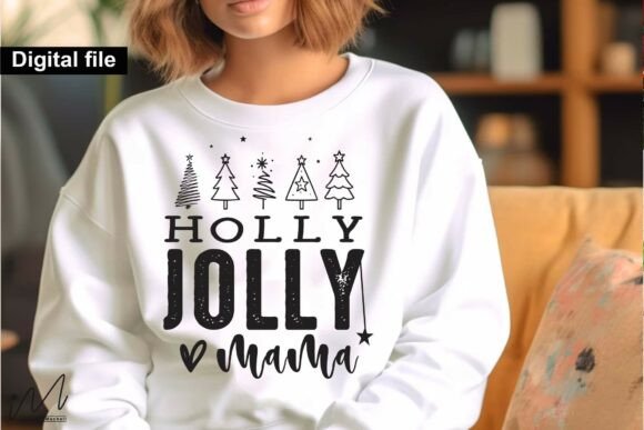 Holly Jolly Mama SVG