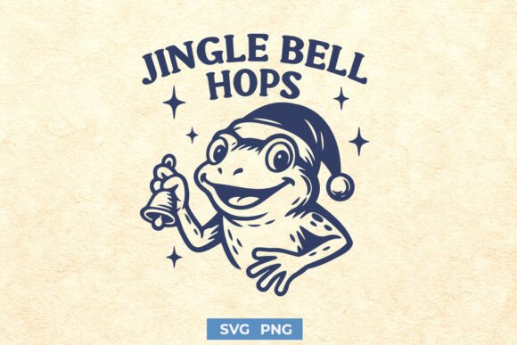 Jingle Bell Hops Graphics for Festive Crafts