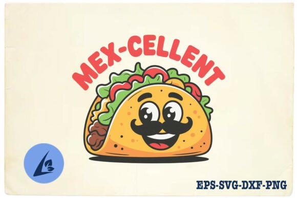 Mex-cellent Taco SVG for Crafts and Graphics