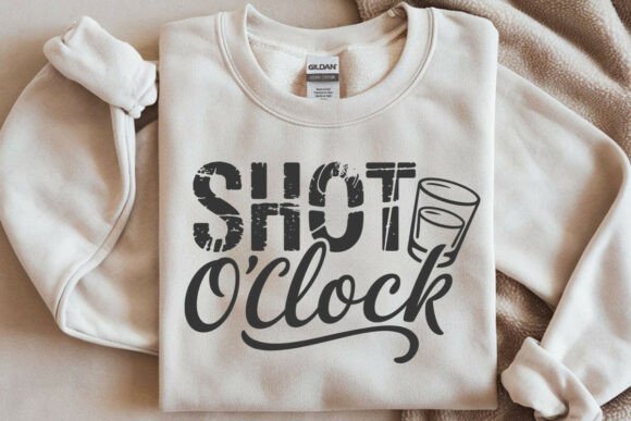 Shot O Clock SVG File for Crafts and Graphics