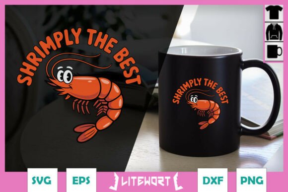 Shrimp Daddy Funny Puns Lover SVG for Creative Crafts and Graphics
