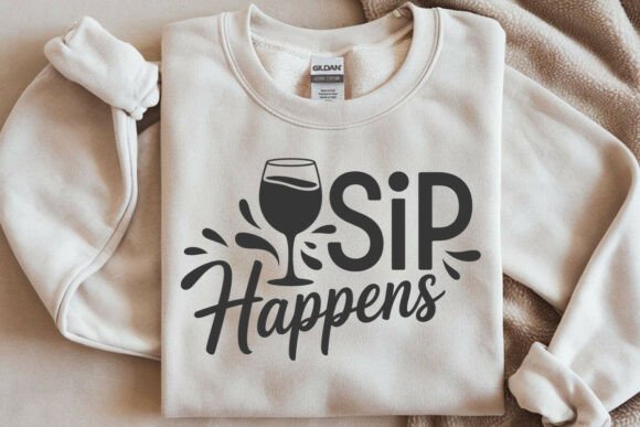 Sip Happens SVG File for Graphics and Crafts