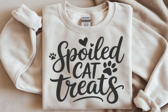 Spoiled Cat Treats SVG File for Crafts and Graphics