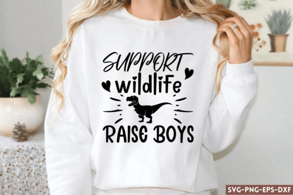 Support Wildlife Raise Boys SVG – A Graphic Design Asset for Crafts