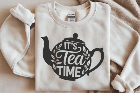 Tea Time SVG for Embroidery