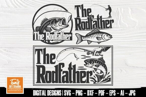 The Rodfather SVG Bundle for Crafts and Graphics