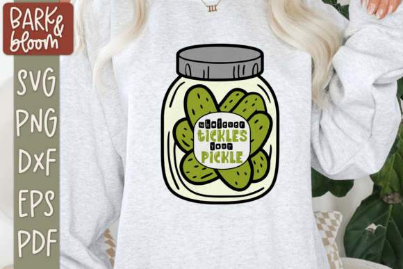 Whatever Tickles Your Pickle SVG: A Graphic Design Asset for Crafts and Creativity